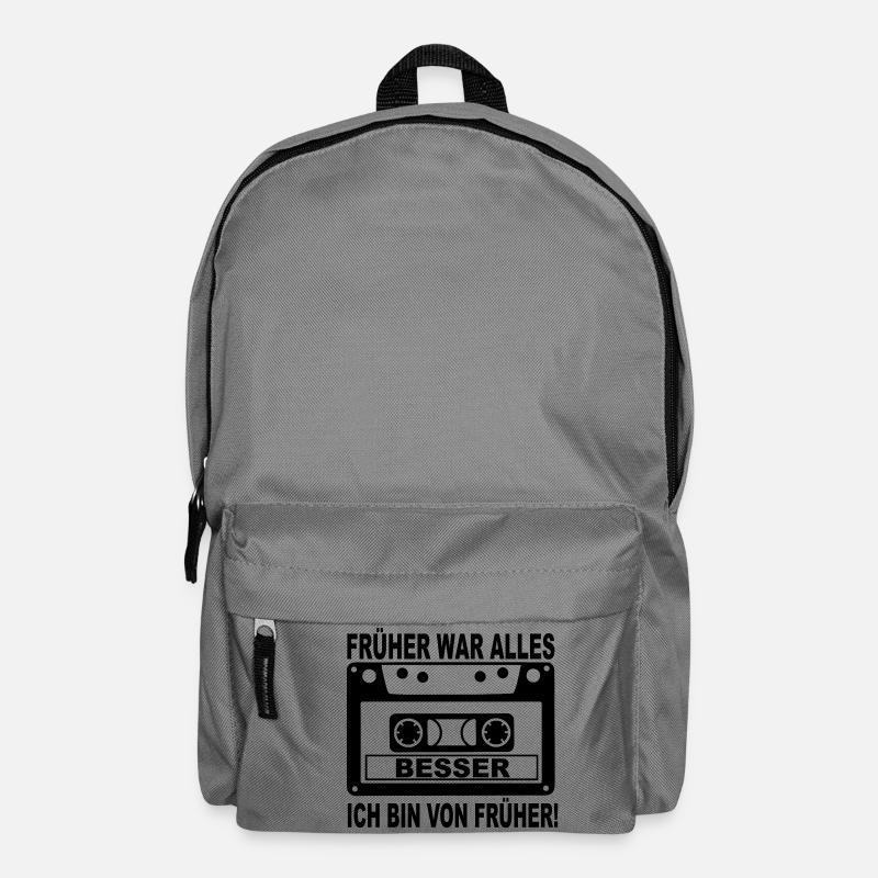 früher war alles besser - Rucksack - Mittelgrau