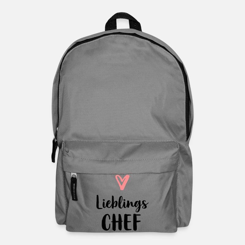 Lieblings Chef Herz Geschenk - Rucksack - Mittelgrau