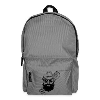 Cool Bearded Wooden Boarder for Shirts, Hoodies - Backpack - elephant grey - Front