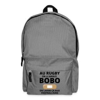 rugby, rugby sport, rugby humor, rugby fan - Backpack - elephant grey - Front