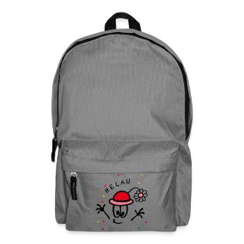 Karneval, Fasching, Comic - Rucksack - Mittelgrau - Vorne