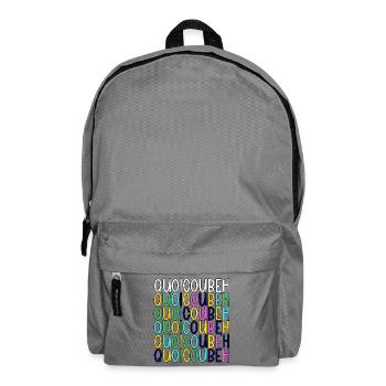 WhatCouBeH Regenbogen-Gitter - Rucksack - Mittelgrau - Vorne