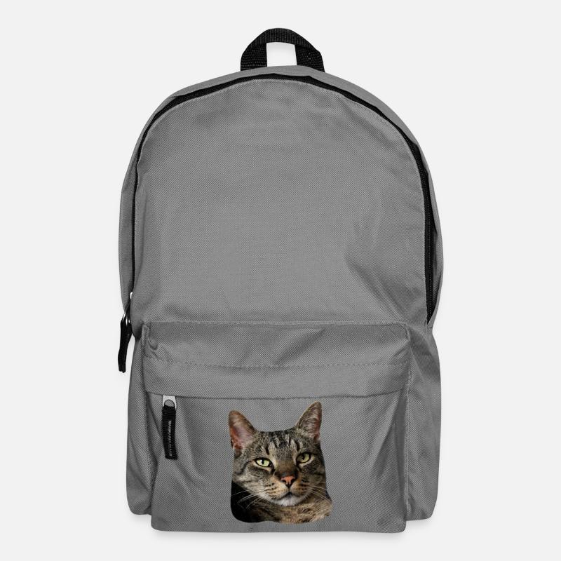 Katze Tigerkatze lustiges Katzenshirt Geschenk - Rucksack - Mittelgrau