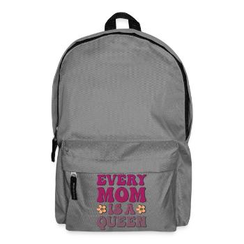 Every Mom is a Queen - Backpack - elephant grey - Front