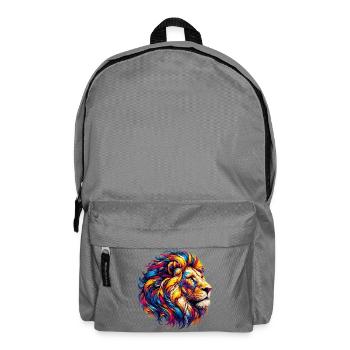 Lion - Backpack - elephant grey - Front