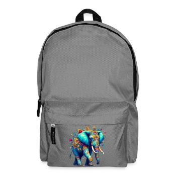 Elefant - Rucksack - Mittelgrau - Vorne