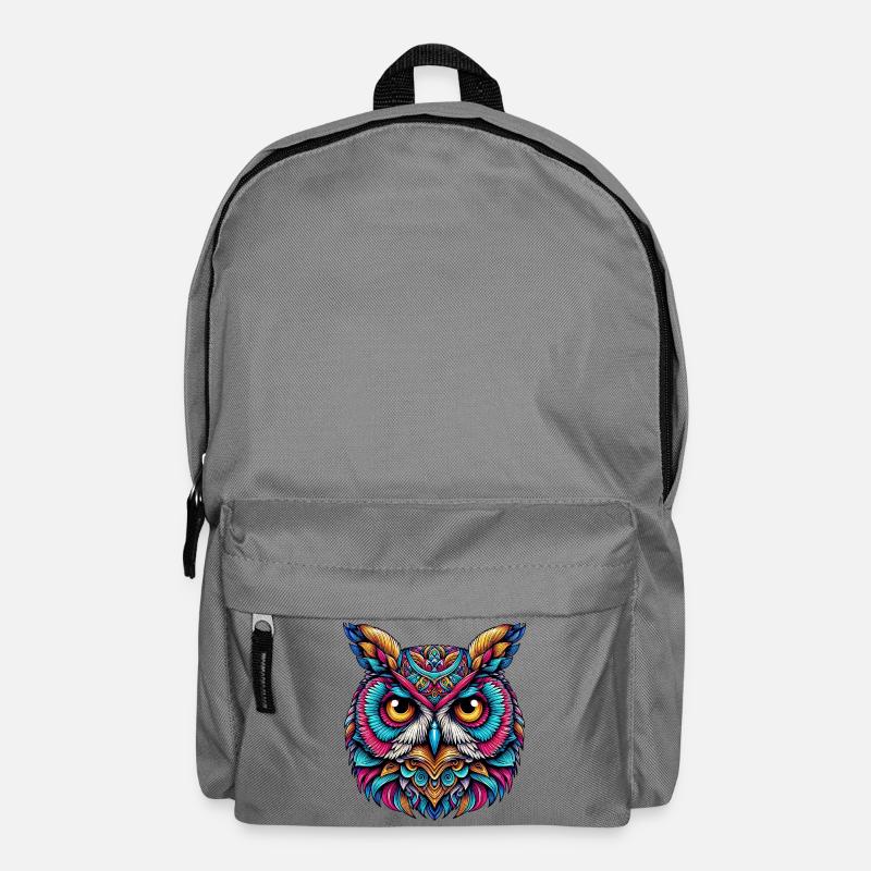 Eule - Rucksack - Mittelgrau