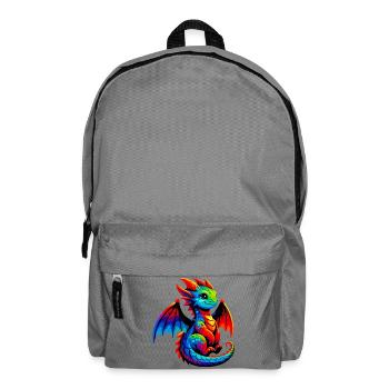Drache - Rucksack - Mittelgrau - Vorne