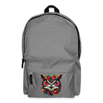 Eule - Rucksack - Mittelgrau - Vorne