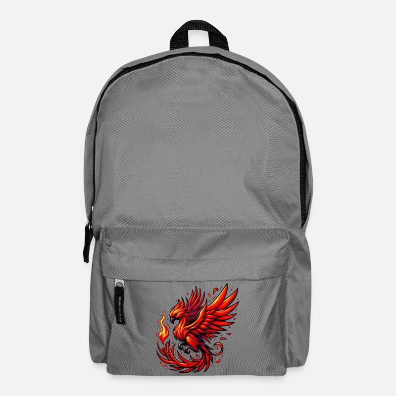 Roter Phönix - Rucksack - Mittelgrau