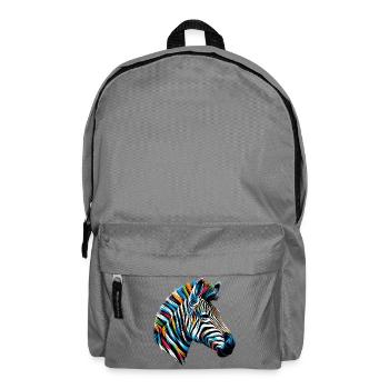Zebra - Backpack - elephant grey - Front