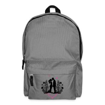 Küssendes Liebespaar Valentinstag Liebe - Rucksack - Mittelgrau - Vorne