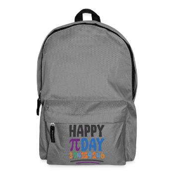 Happy Pi Day - Backpack - elephant grey - Front
