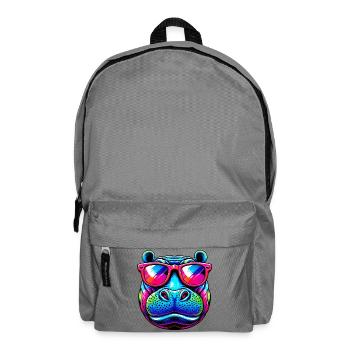Nilpferd - Rucksack - Mittelgrau - Vorne