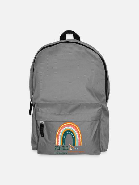 Schule ich komme - Rucksack - Mittelgrau