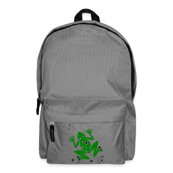 Frosch mit Herz und Ameisen - Rucksack - Mittelgrau - Vorne