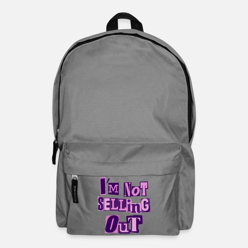 I'm not selling out (pink) - Backpack - elephant grey