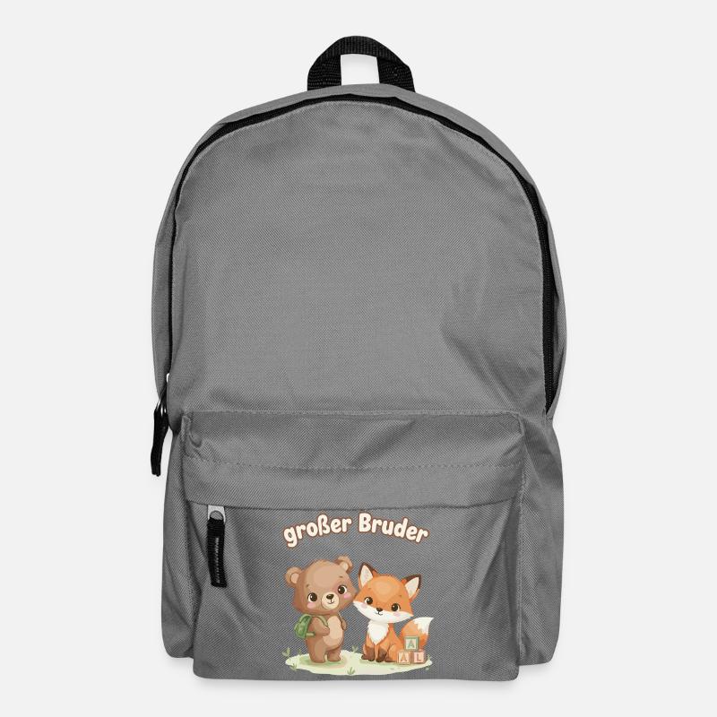 Big Brother Bear et Renard - Sac à dos - gris éléphant