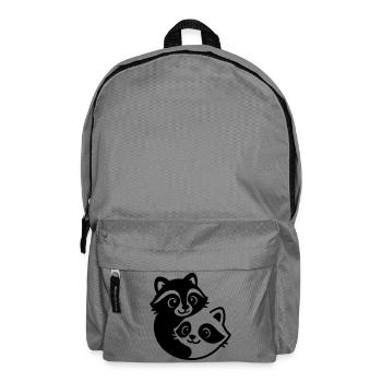 Ying Yang Dachs Pärchen - Rucksack - Mittelgrau - Vorne