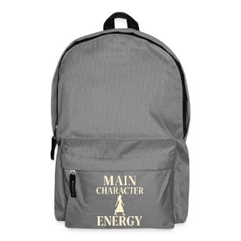 Main Character Energy Silhouette - Backpack - elephant grey - Front