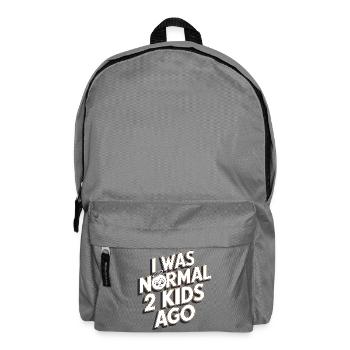 Ich war normal vor 2 Kindern - Rucksack - Mittelgrau - Vorne