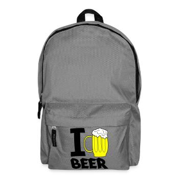 Croquis de chope de chope de bière jaune - Sac à dos - gris éléphant - Devant
