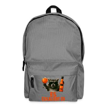 Es Eskaliert Eh Waschbär Spritz Party Geschenkidee - Rucksack - Mittelgrau - Vorne