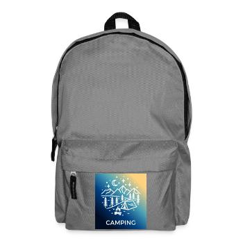 Night Forest Camping Camping - Backpack - elephant grey - Front
