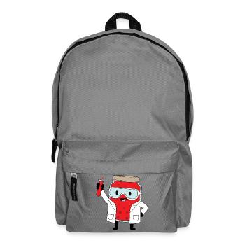 Lab Hero Jam Bottle Cartoon - Backpack - elephant grey - Front