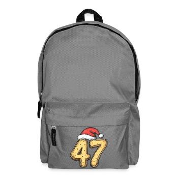 47 Number Cookie Christmas - Backpack - elephant grey - Front