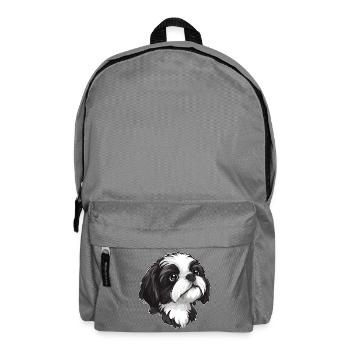 Shih Tzu - Rucksack - Mittelgrau - Vorne