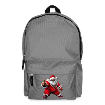 Hip-Hop Santa Claus / Rapper - Backpack - elephant grey - Front