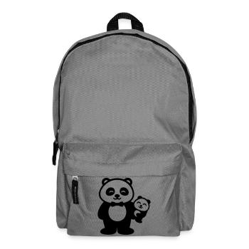 Famille Cadeau Père Panda - Sac à dos - gris éléphant - Devant