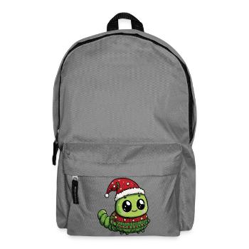 Worm Christmas Xmas - Backpack - elephant grey - Front
