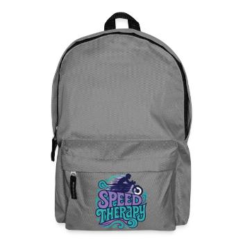 Speed Therapy – Motorrad - Rucksack - Mittelgrau - Vorne