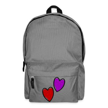 Cœurs Amour - Sac à dos - gris éléphant - Devant