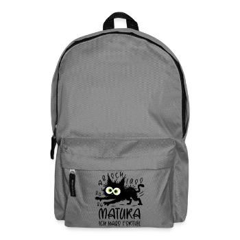 Matura 2026 Ich habe fertig Katze - Rucksack - Mittelgrau - Vorne