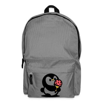 Kleiner Pinguin mit Eis - Backpack - elephant grey - Front
