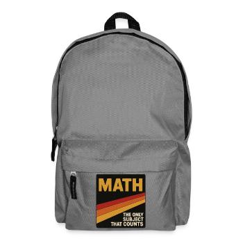 Vintage Math Counts Poster - Backpack - elephant grey - Front