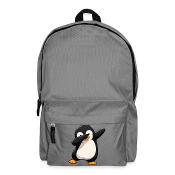Dab Pinguin Comic - Rucksack - Mittelgrau - Vorne