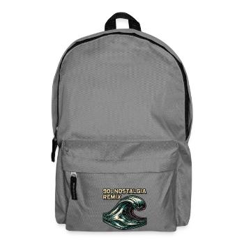 90s Nostalgia Retro Wave Vaporwave - Backpack - elephant grey - Front