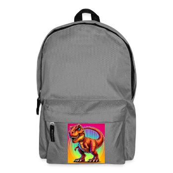 Dinosaurier - Rucksack - Mittelgrau - Vorne