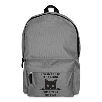 Je veux qu’on me laisse tranquille - Sac à dos - gris éléphant - Devant