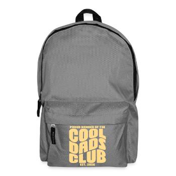 Cadeau de la fête des pères 2026 - Club des papas cool - Sac à dos - gris éléphant - Devant