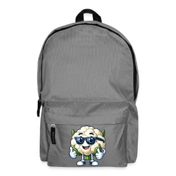 Cooler Blumenkohl Vegan Vegetarisch Sonnenbrille  - Rucksack - Mittelgrau - Vorne