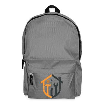 Caretaker Coat of Arms – Craftsman Logo - Backpack - elephant grey - Front