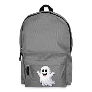 Cheerful Cartoon Ghost - Backpack - elephant grey - Front