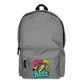 Kiss My Bass Neon Splash - Rucksack - Mittelgrau - Vorne