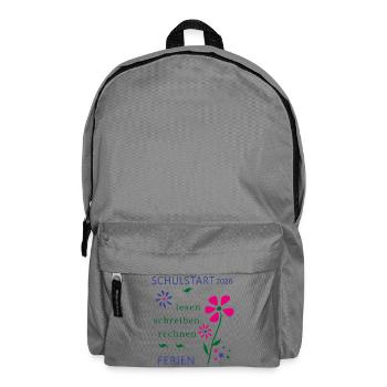 Schulstart 2026 - Rucksack - Mittelgrau - Vorne
