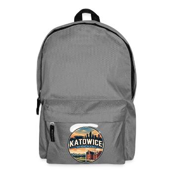 Retro Katowice Spodek Arena Badge - Backpack - elephant grey - Front